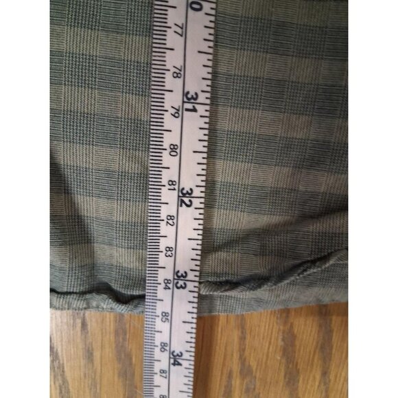 L.L. Bean Mens XXL Green Stripe Button-Up Shirt 100% Cotton Casual Long Sleeve - Picture 5 of 6